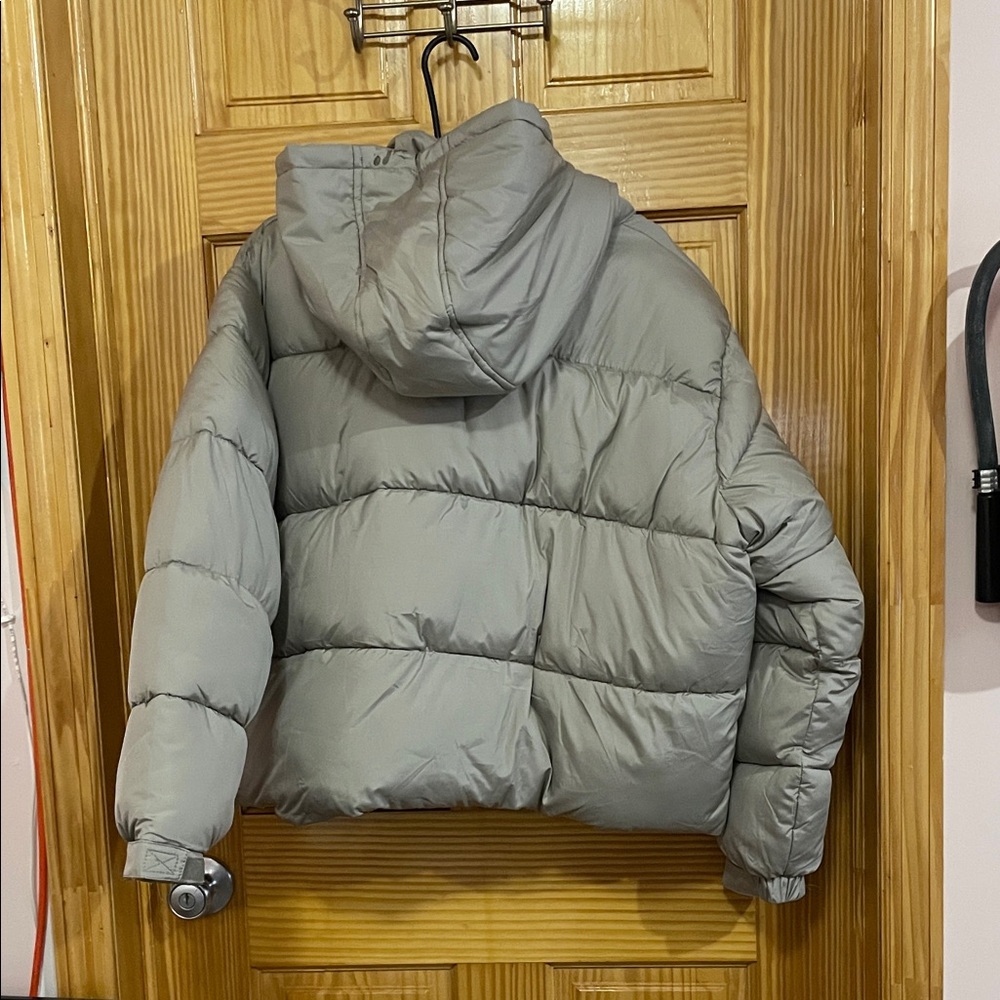 Missguided Gray Puffer Jacket - image 2